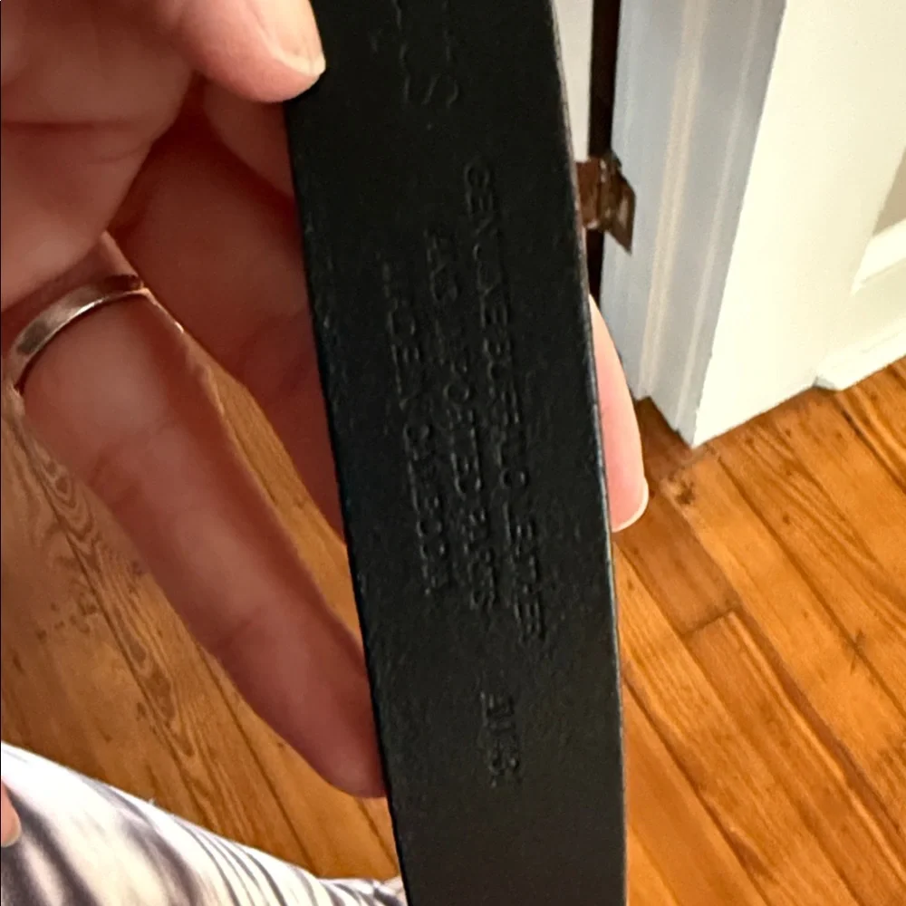 Crewcuts Black Kids Belt with Silver Buckle